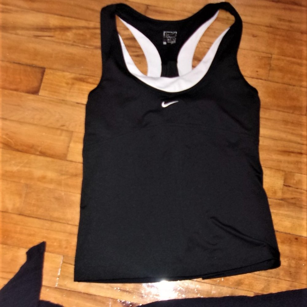 Nike Running Tank Top - Black/White (M)